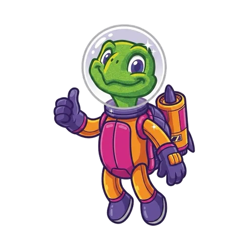 Kyzar mascot giving a thumbs up