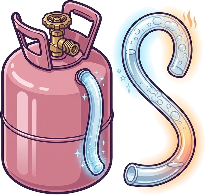 Illustration of refrigerant