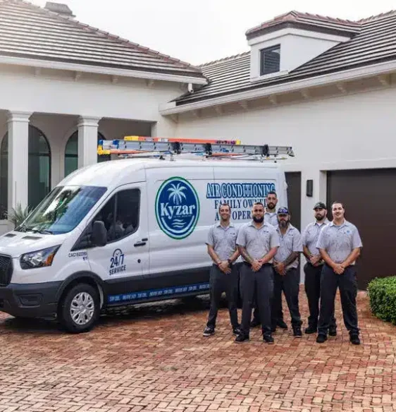 Kyzar team in front of truck Kyzar team in front of truck